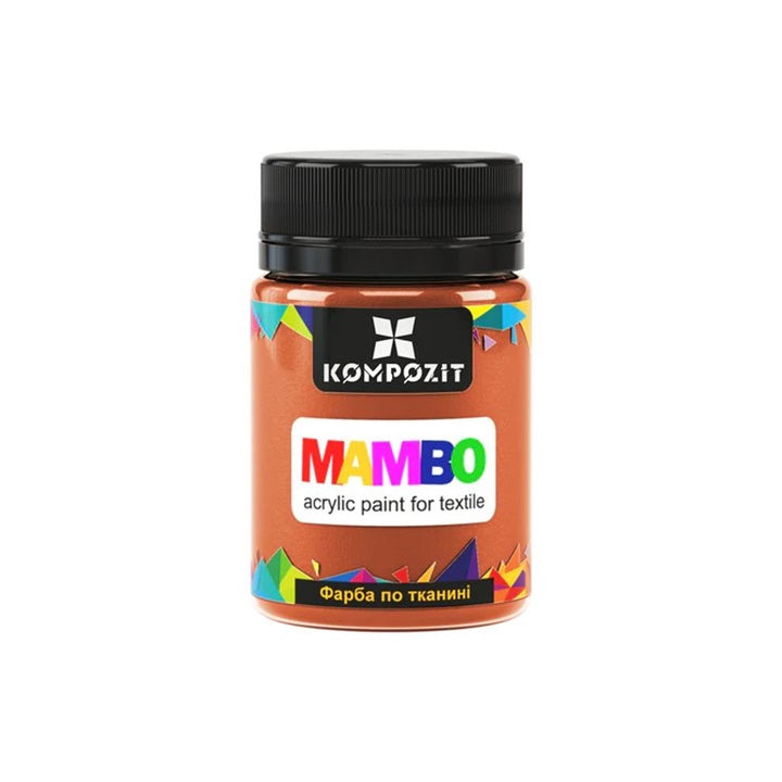 Vopsea acrilică MAMBO pentru textile și piele 50ml - 5 portocale