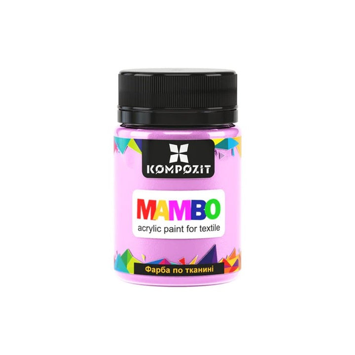 Vopsea acrilică MAMBO pentru textile și piele 50ml - 8 roz