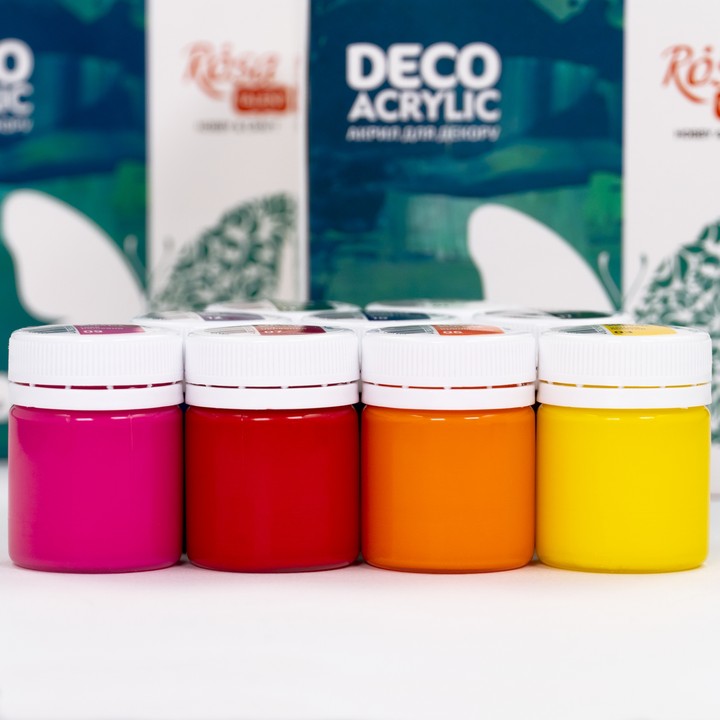 vopsea acrilica mata pentru decorațiuni 9x20ml rosa talent