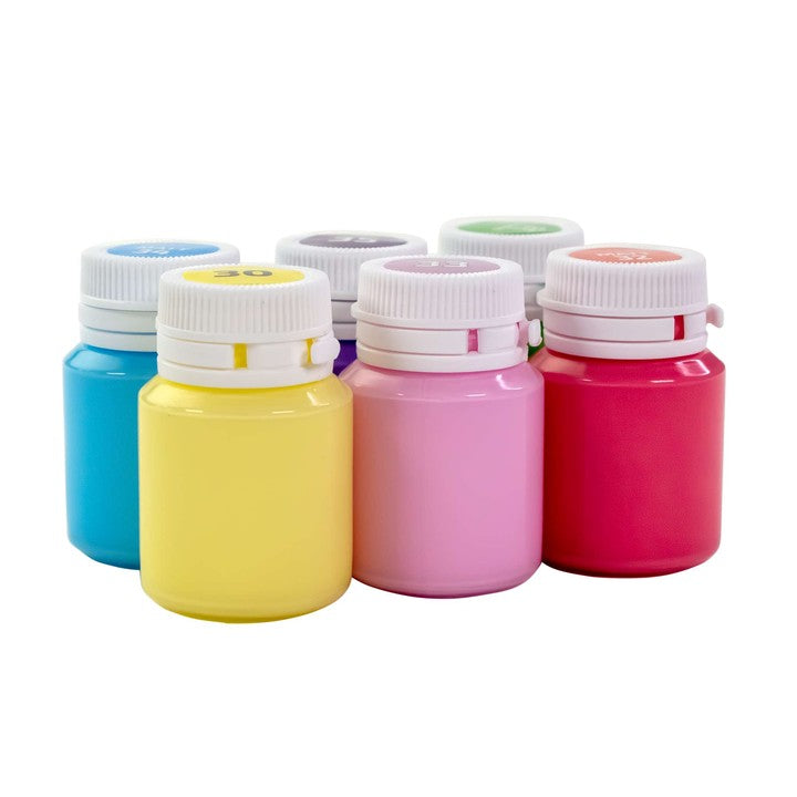 vopsea acrilica mata pentru decorațiuni culori pastelate 6x20ml rosa talent