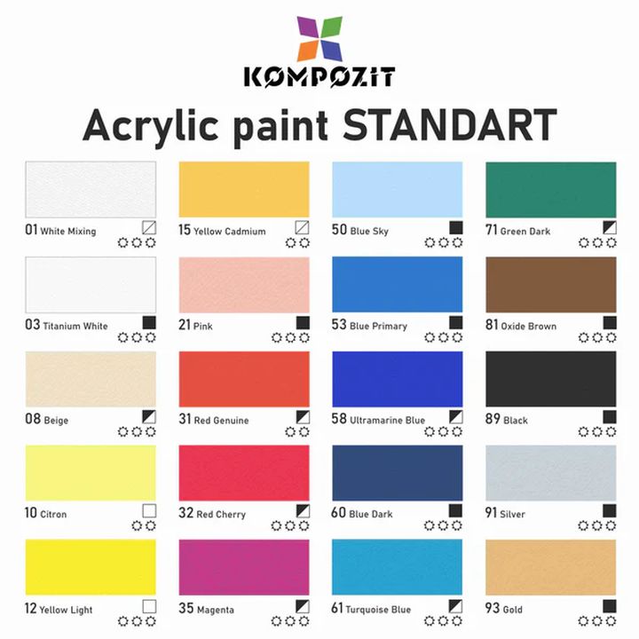 vopsea acrilica metalica standart kompozit 500 ml ro kztacstm500