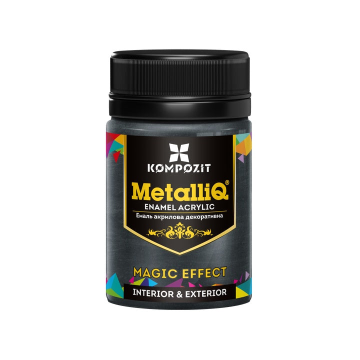 Vopsea acrilică MetalliQ Kompozit cu efect metalic 70g - negru perlat