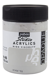 Vopsea acrilică Pebeo Studio 500 ml – Gri neutru