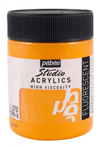 Vopsea acrilică Pebeo Studio 500 ml – Portocaliu fluorescent