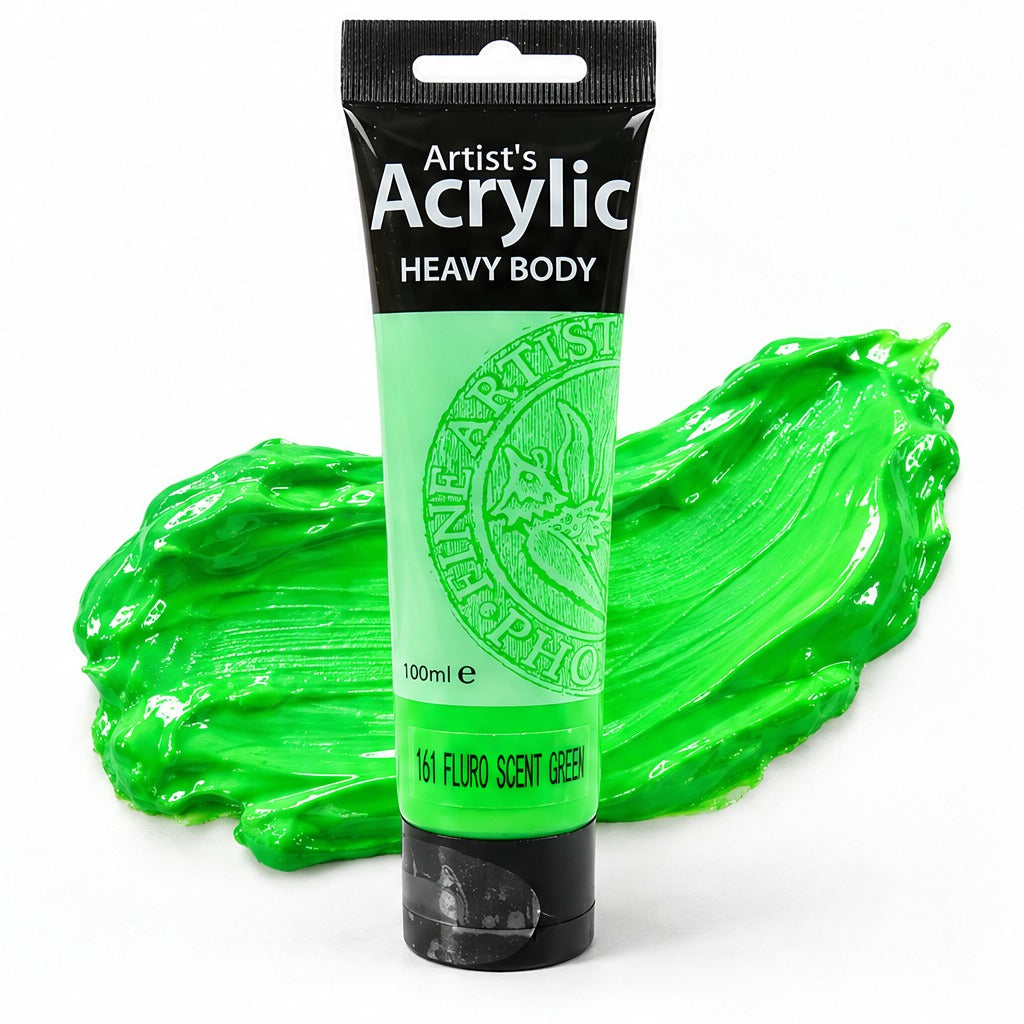 Vopsea acrilică Phoenix 100 ml verde neon
