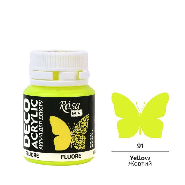 vopsea acrilica rosa talent 20ml fluorescenta diverse culori