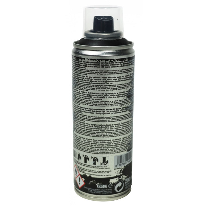 vopsea acrilica spray pentru creta pebeo 200 ml negru ro pbon094003
