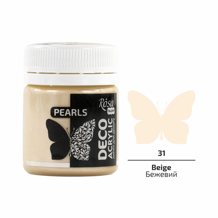 vopsea decorativa acrilica rosa talent pearl 20 ml ro rsk220