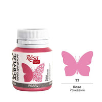 vopsea decorativa acrilica rosa talent pearl 20 ml ro rsk220
