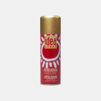 Vopsea decorativă și lac spray MAIMERI Idea Spray 200 ml – Auriu cu sclipici