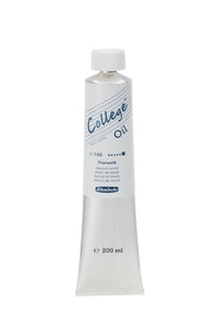 Vopsea în ulei Schmincke College Oil 200 ml – 100 Alb de titan