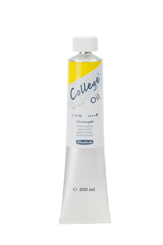Vopsea în ulei Schmincke College Oil 200 ml – 210 Galben lămâie