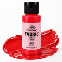 Vopsea pentru textile Phoenix 59 ml roșu stacojiu 302
