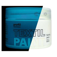 vopsea pentru textile profil care stralucește in intuneric in albastru 50 ml