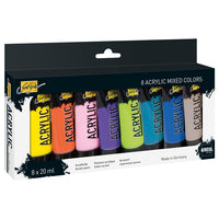 vopsele acrilice kreul solo goya set mixt 8 x 20 ml ro krl84177