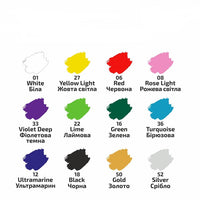 vopsele acrilice rosa pentru textile 12x20 ml ro rsk13420214