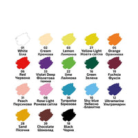 vopsele acrilice rosa pentru textile 18x20 ml ro rsk13420215