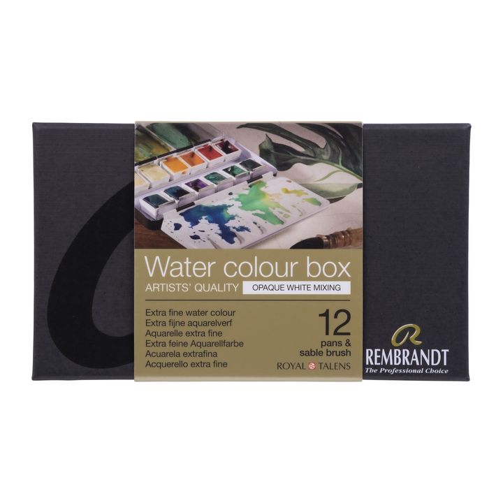 vopsele de acuarela rembrandt opaque white mixing box 12 recipiente ro rtl05838694