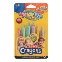 Vopsele metalizate pentru față în stick Colorino, 6 culori