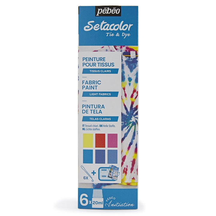 vopsele pentru textile usoare pebeo setacolor 6 x 20 ml ro pbo756483