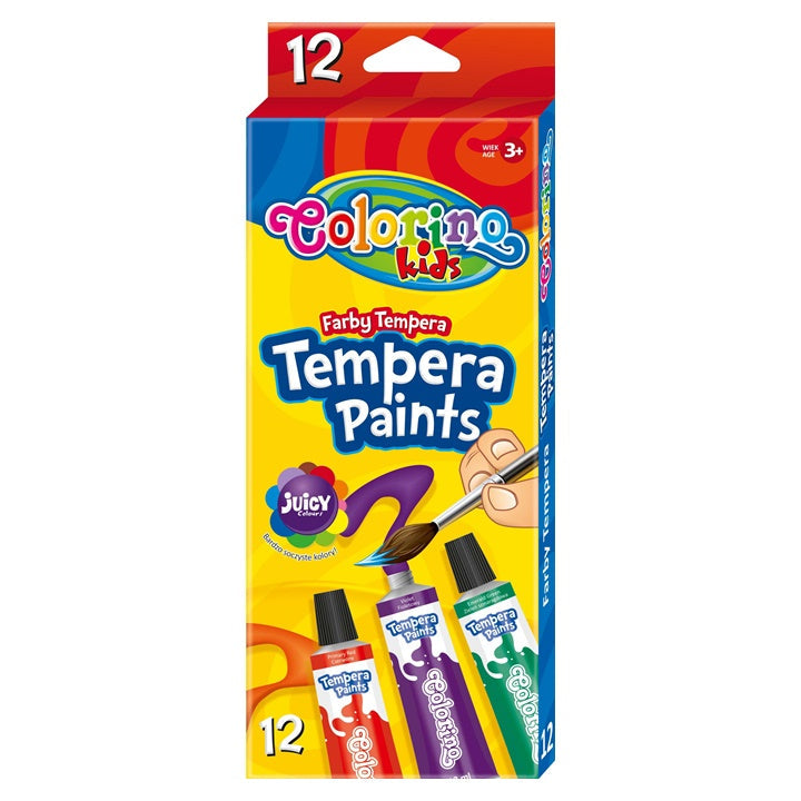 vopsele tempera colorino 12 x 12 ml ro clrr68420ptr