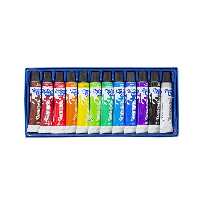 vopsele tempera colorino 12 x 12 ml ro clrr68420ptr