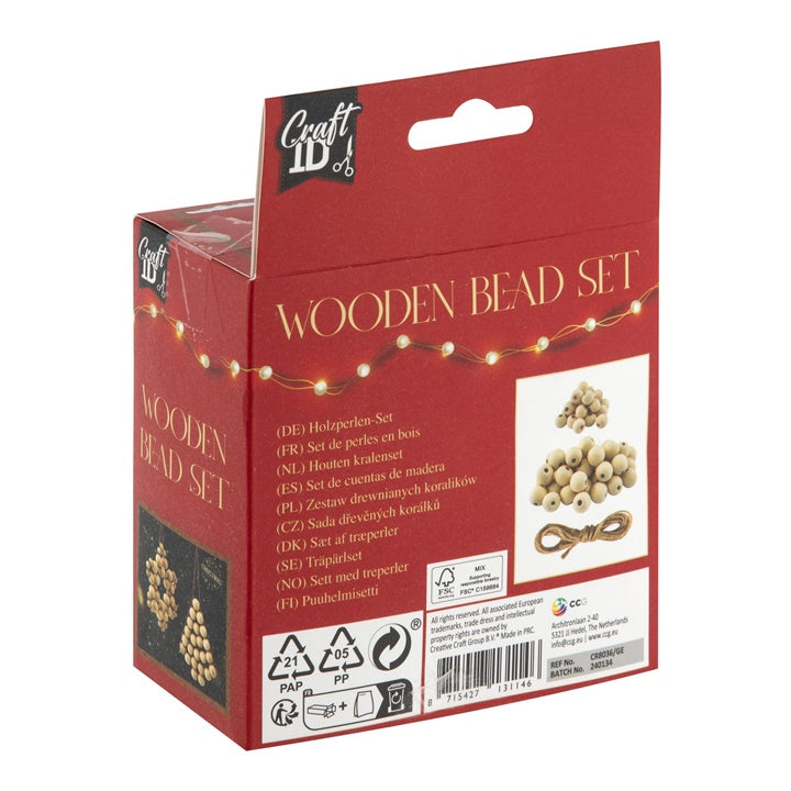 xmas set de margele din lemn ro rmscr8036getree