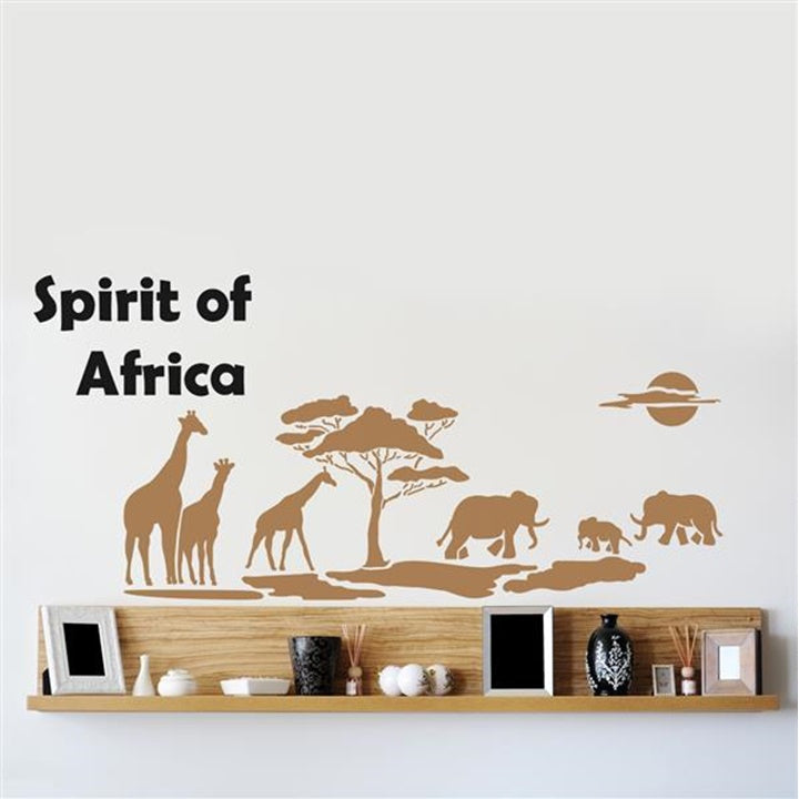 xxl 5 part stencil spiritul africii 140 x 84 cm ro mxhb6038