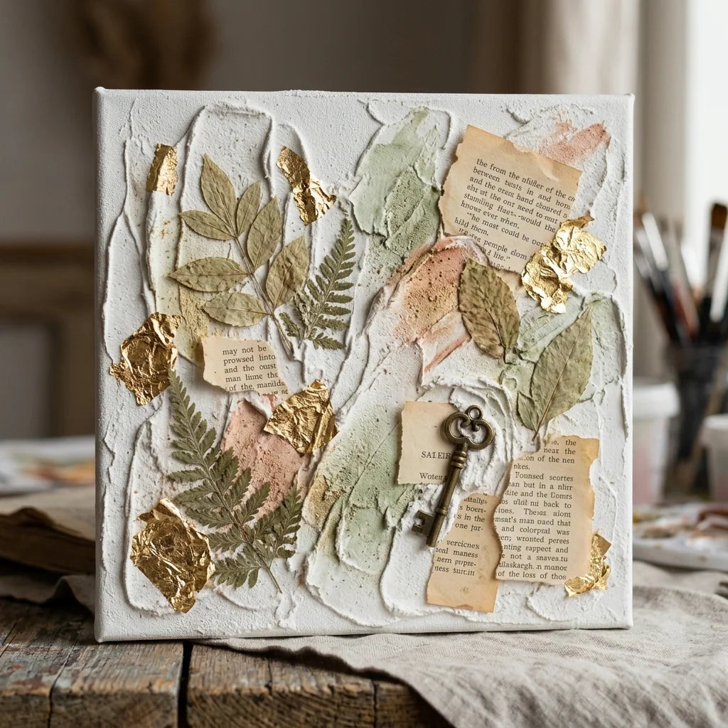 Colaj mixed media din pastă 3D ARTMIE