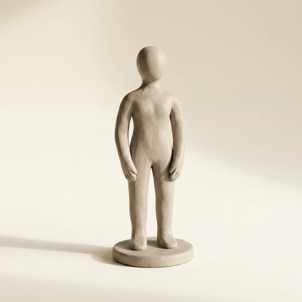 Figurină modelată manual din pastă Clay with me