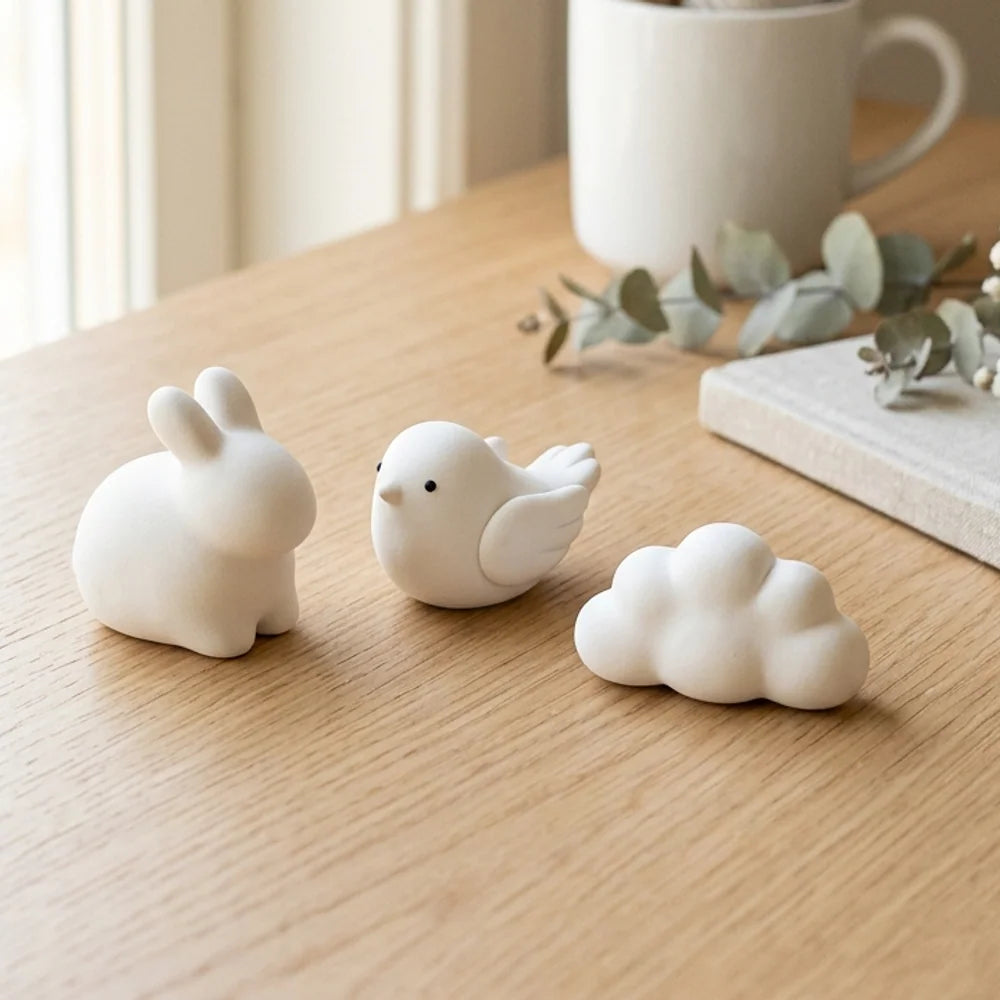 Figurine ușoare modelate din pastă Cloudy Clay
