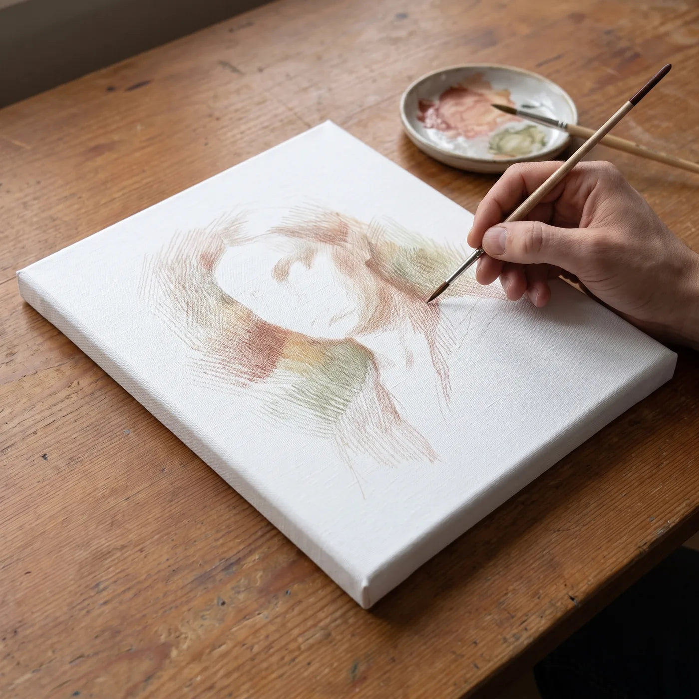 Pictură în tempera pe pânza de in MUSEAL