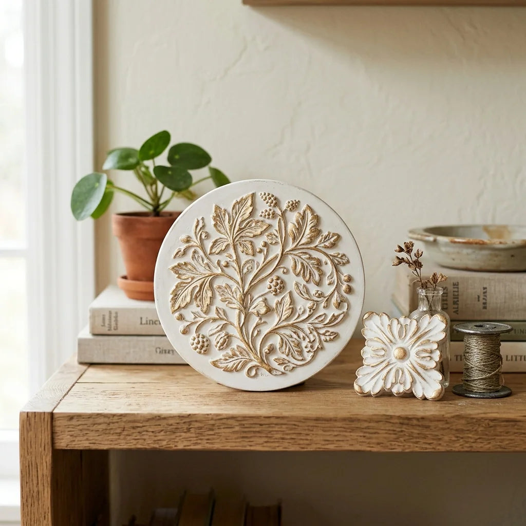 Elemente decorative turnate din matrița siliconică