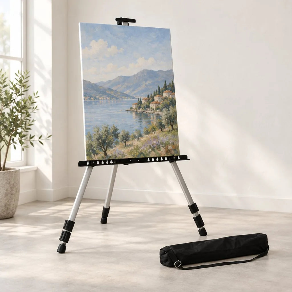Șevalet din aluminiu Royal ALUMINIUM — înălțime până la 160 cm, pânză până la 85 cm, pliat 51 cm