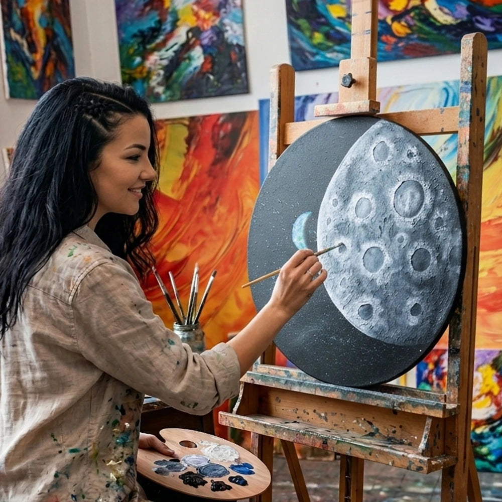 Pânză rotundă pentru pictură ARTMIE — detaliu