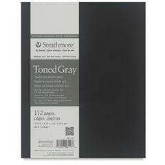 Art Journal Strathmore Hârtie tonată Gray coperta moale  | diferite dimensiuni