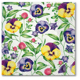 Șervețele pentru decoupage Beautiful Pansies - 1 piesă