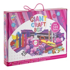 Giant Craft Box Creative Set 500 buc Roz