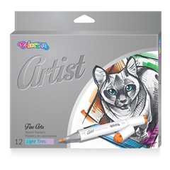 Markere pentru schițe cu pastel cu două fețe Colorino Artist 12 buc