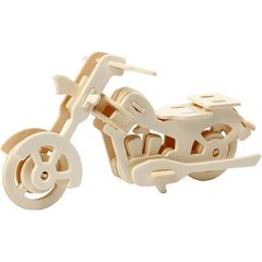Model de motocicletă din lemn 3D