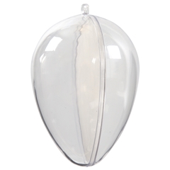 Ouă acrilice transparente - 5 bucăți / 9 cm