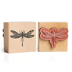 Ștampilă din lemn Dragonfly Stamp