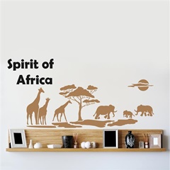 XXL 5-Part Stencil Spiritul Africii 140 x 84 cm